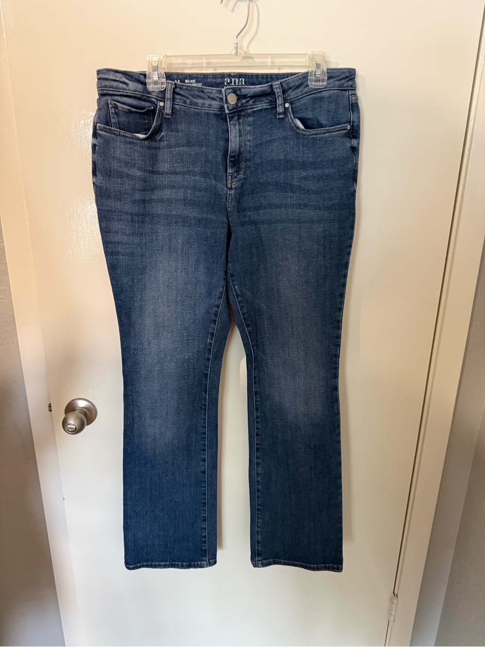 a.n.a Dark Blue Slim Boot Cut Jeans